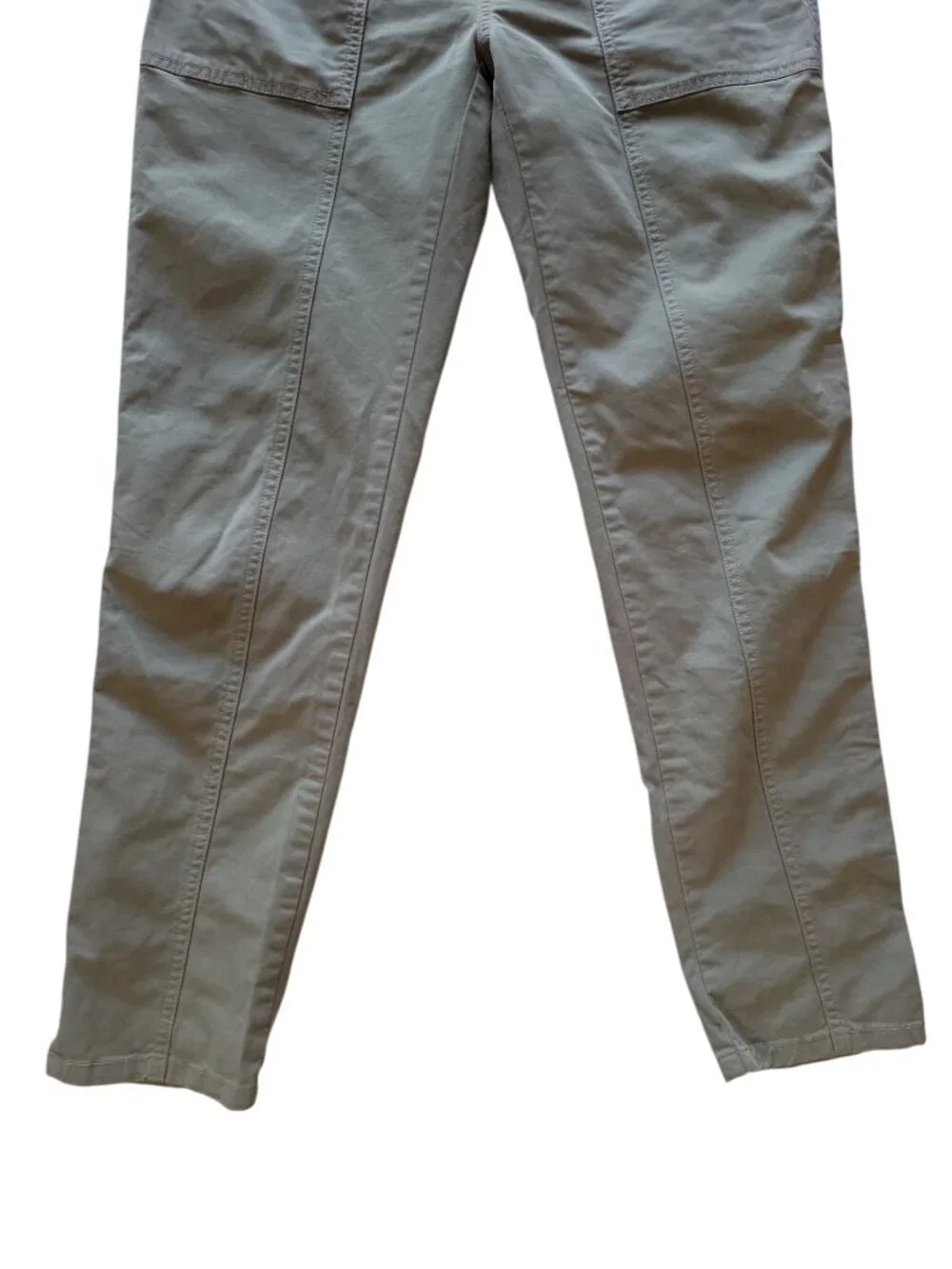 Garnet Hill Green Slim Utility Chino Pant Women's Size 4